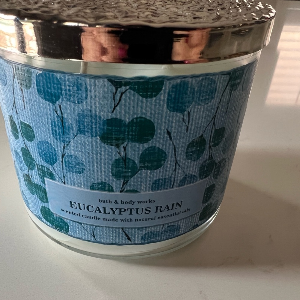 Bath and Body Works Eucalyptus Rain Candle
